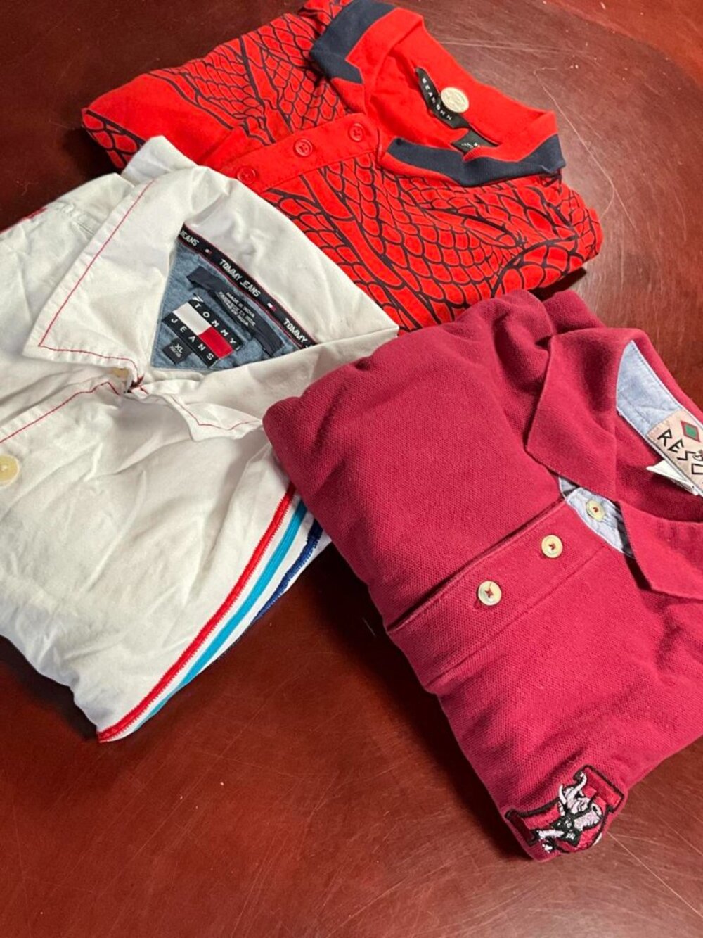 Y2K Mens Preppy Designer Streetwear Tommy Sean John Statement Bundle (XLarge)